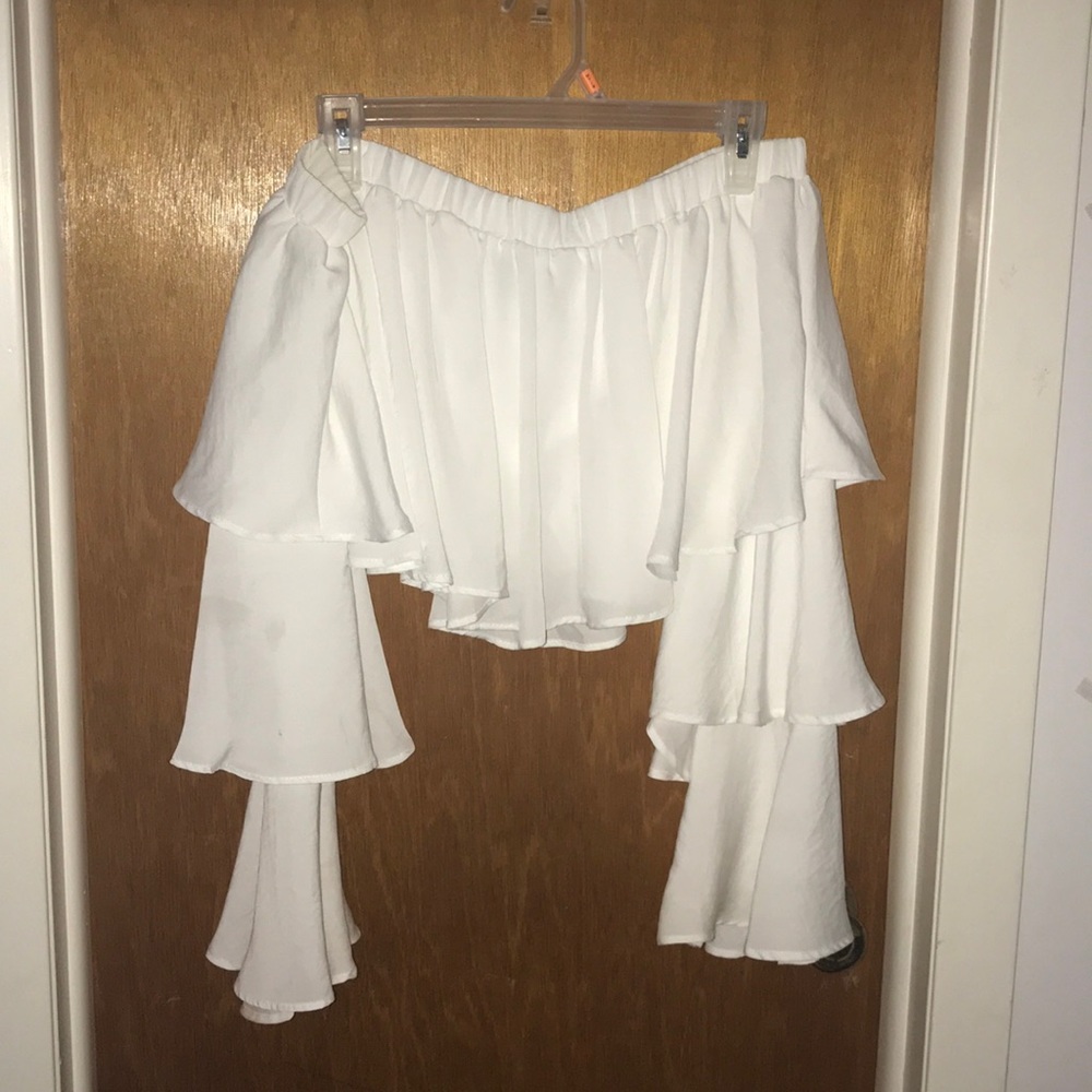 White crop top